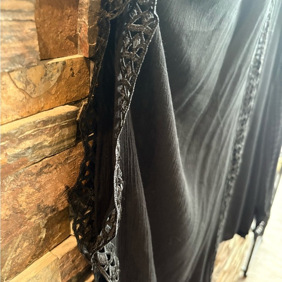 Nordstrom Women’s Beach Cover/Kimono/Light Cardigan Black OS - Picture 7 of 7